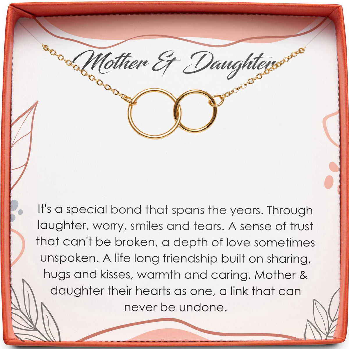 Mother &amp; Daughter | Special Bond | Interlocking Circles