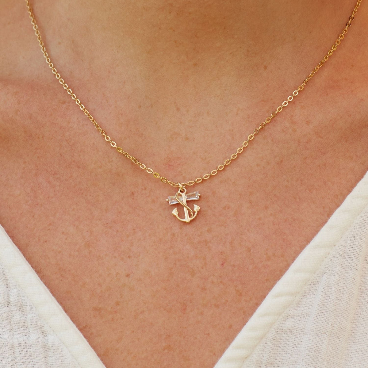 Only a Godmother | Keep Secrets Like a Sister | Anchor Necklace