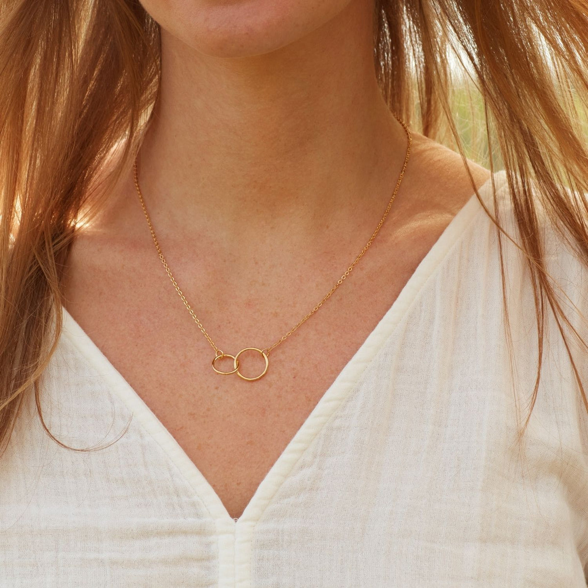 To My Beautiful Wife | I Squeezed This Necklace | Interlocking Circles